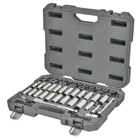 INGERSOLL-RAND 68 Piece SAE/Metric Master Mechanics Tool Set 752018